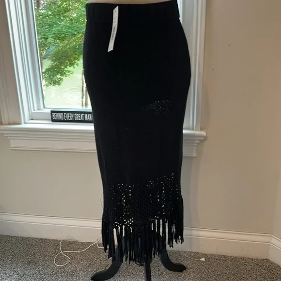 NWT Amour Vert 100% Organic Cotton Alizee Skirt, Medium, Black - Picture 3 of 8